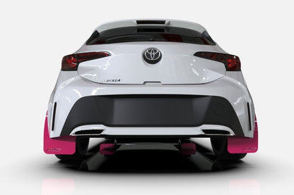 Rally Armor 02 - 07 RS/2.5i/WRX/STI | 06 - 07 Wagon Req. Front Flap Mod. Pink Mud Flap BCE Logo | MF1 - BCE22 - PK - BLK - JDMuscleMudflapsralMF1-BCE22-PK/BLK