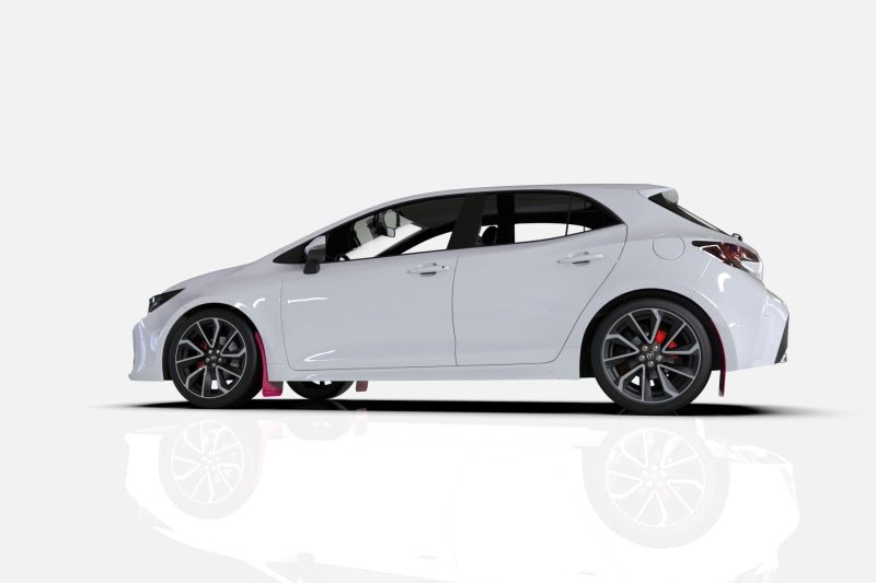 Rally Armor 02 - 07 RS/2.5i/WRX/STI | 06 - 07 Wagon Req. Front Flap Mod. Pink Mud Flap BCE Logo | MF1 - BCE22 - PK - BLK - JDMuscleMudflapsralMF1-BCE22-PK/BLK