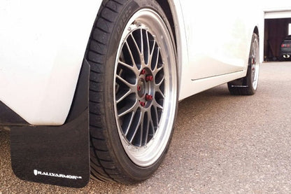 Rally Armor 14-18 Mazdaspeed3 Red Mud Flap W/ White Logo | MF31-UR-RD/WH - JDMuscleMudflapsralMF31-UR-RD/WH