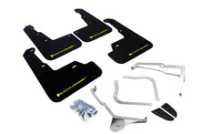 Rally Armor [15-21 WRX/STI] Black UR Mud Flap w/Green Logo - JDMuscleMudflapsralMF32-UR-BLK/CGN