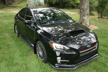Rally Armor [15-21 WRX/STI] UR Mudflaps Black Urethane Blue Logo | MF32-UR-BLK/BL - JDMuscleMudflapsralMF32-UR-BLK/BL