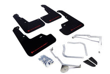 Rally Armor [15-21 WRX/STI] UR Mudflaps Black Urethane Red Logo - JDMuscleMudflapsralMF32-UR-BLK/RD