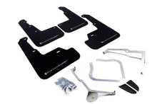 Rally Armor [15-21 WRX/STI] UR Mudflaps Black Urethane Silver Logo - JDMuscleMudflapsralMF32-UR-BLK/SIL
