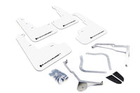 Rally Armor [15-21 WRX/STI] White Mud Flap w/ Black Logo - JDMuscleMudflapsralMF32-UR-WH/BLK