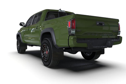 Rally Armor 16 - 22 Toyota Tacoma Black Mud Flap w/ Grey Logo | MF94 - BLK - GRY - JDMuscleMudflapsralMF94-BLK-GRY