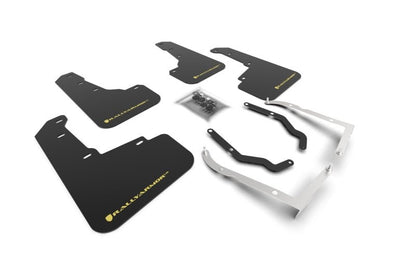 Rally Armor 18 - 21 Subaru XV Crosstrek Lift/AT UR Black Mud Flap w/Yellow Pearl Logo | MF46 - LTUR - BLK/PYP - JDMuscleMudflapsralMF46-LTUR-BLK/PYP