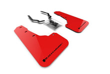 Rally Armor 18 - 22 Crosstrek Red UR Front Mud Flap w/Black Logo | MF46 - FTLT - RD/BLK - JDMuscleMudflapsralMF46-FTLT-RD/BLK