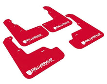 Rally Armor [18 - 23 XV Crosstrek] Lift/AT UR Red Mud Flaps - White Logo | MF46 - LTUR - RD/WH - X - JDMuscleMudflapsralMF46-LTUR-RD/WH-X