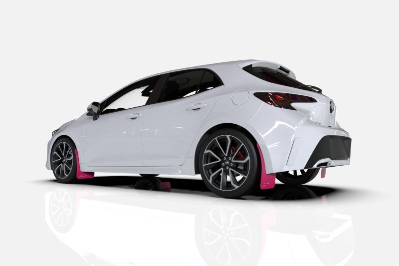 Rally Armor 20 - 22 Subaru Outback | Excl. 2022 Wilderness Ed. Pink Mud Flap BCE Logo | MF66 - BCE22 - PK - BLK - JDMuscleMudflapsralMF66-BCE22-PK/BLK