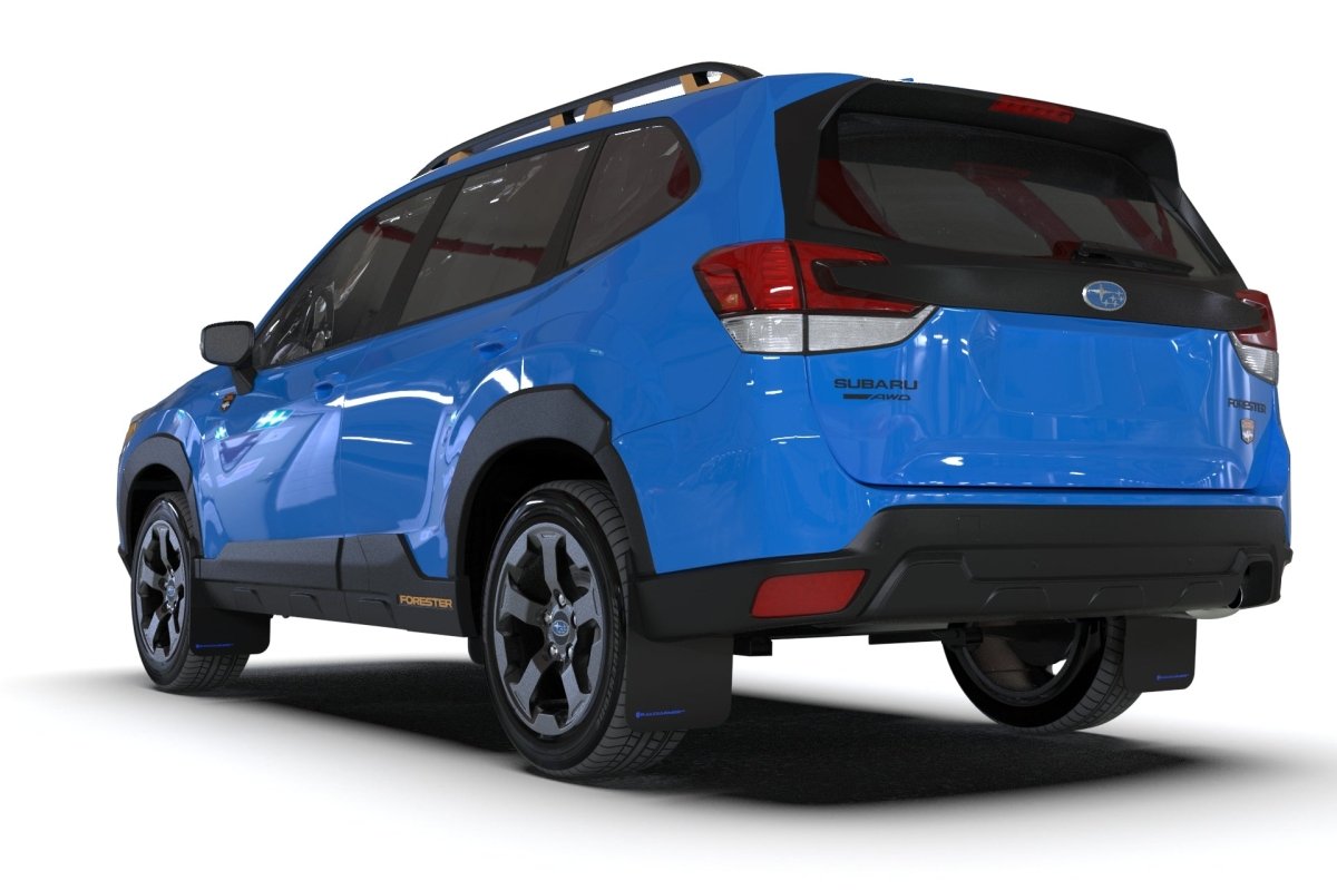 Rally Armor 2022 Forester | Incl. Wilderness UR Black Mud Flap w/ Grey Logo | MF82 - UR - BLK/GRY - JDMuscleMudflapsralMF82-UR-BLK/GRY