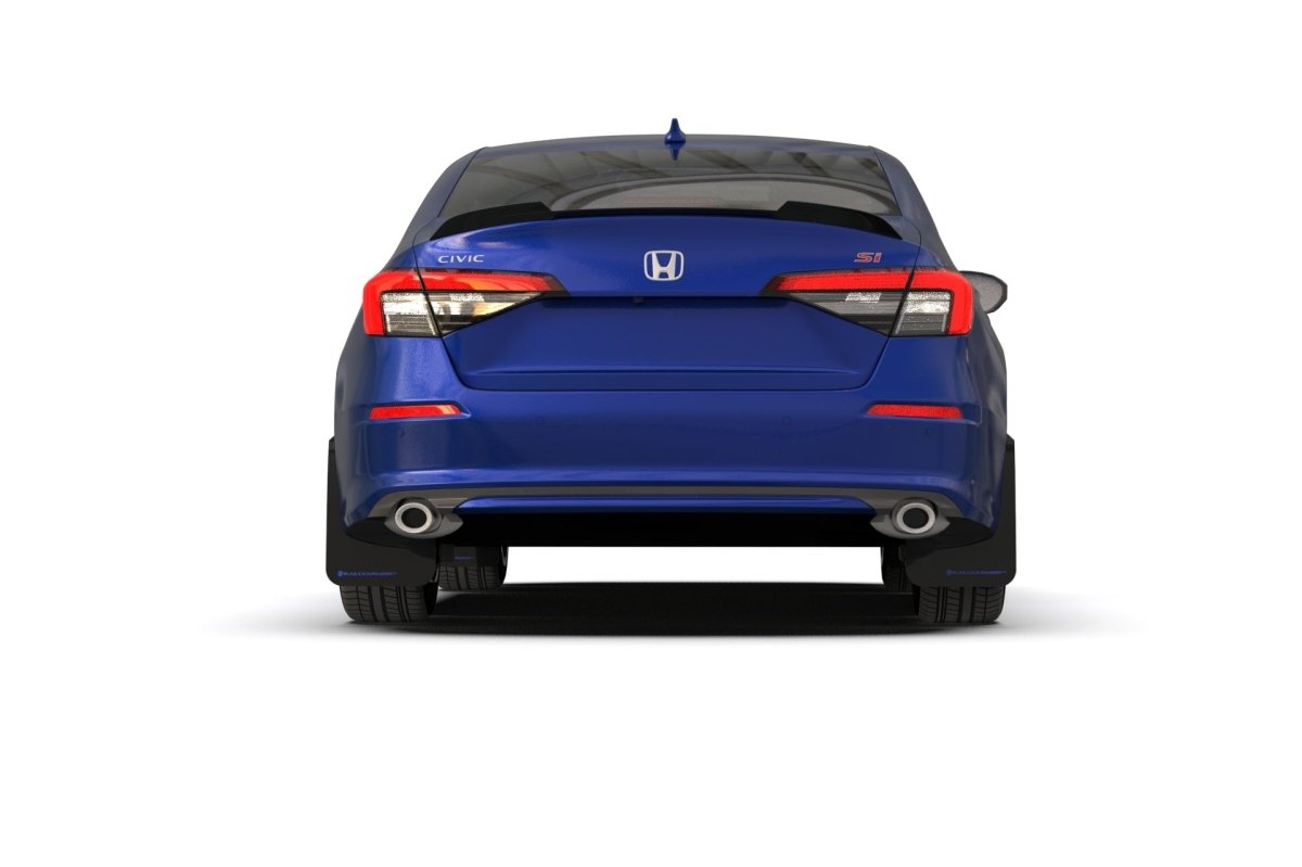 Rally Armor 22 - 23 Civic | Incl. Si/Sport/Touring UR Black Mud Flap w/ Blue Logo | MF90 - UR - BLK/BL - JDMuscleMudflapsralMF90-UR-BLK/BL