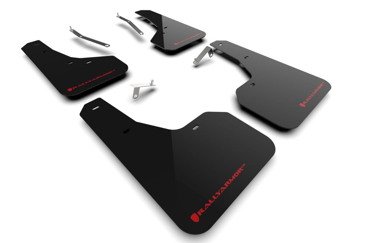 Rally Armor 22 - 23 Forester | Incl. Wilderness UR Black Mud Flap w/ Red Logo | MF82 - UR - BLK/RD - JDMuscleMudflapsralMF82-UR-BLK/RD