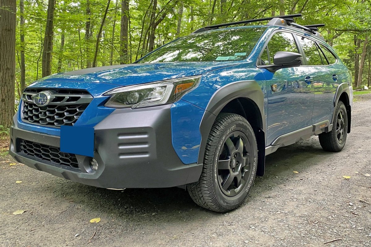 Rally Armor 22-23 Outback Wilderness Black Mud Flap Red Logo | MF76-UR-BLK/RD - JDMuscleMudflapsralMF76-UR-BLK/RD