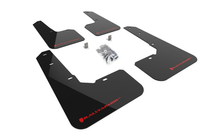 Rally Armor 22-23 Outback Wilderness Black Mud Flap Red Logo | MF76-UR-BLK/RD - JDMuscleMudflapsralMF76-UR-BLK/RD