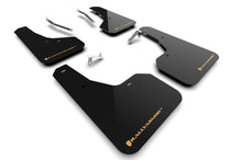 Rally Armor [22 - 24 Forester & Wilderness] UR Black Mud Flap w/ Wild Orange Logo - JDMuscleMudflapsralMF82-UR-BLK/WOR