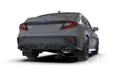 Rally Armor [22 - 26 WRX] Black UR Mud Flap - Metallic Black Logo | MF92 - UR - BLK/MBK - JDMuscleMudflapsralMF92-UR-BLK/MBK