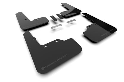 Rally Armor [22 - 26 WRX] Black UR Mud Flap - Metallic Black Logo | MF92 - UR - BLK/MBK - JDMuscleMudflapsralMF92-UR-BLK/MBK