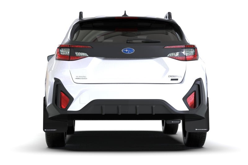 Rally Armor [24 - 25 Crosstrek] Black UR Mud Flap Red Logo | MF106 - UR - BLK - RD - JDMuscleMudflapsralMF106-UR-BLK-RD