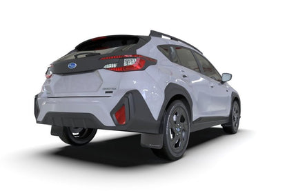 Rally Armor [24 - 25 Crosstrek] Black UR Mud Flap Red Logo | MF106 - UR - BLK - RD - JDMuscleMudflapsralMF106-UR-BLK-RD