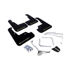 Rally Armor 15-21 WRX/STI Black Mud Flap Caliper Green Logo | MF32-UR-BLK/CGN