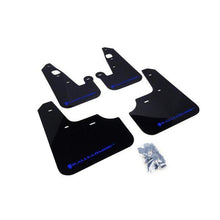 Rally Armor Black Mud Flap w/ Blue Logo Mitsubishi Lancer 2007-2014