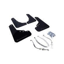 Rally Armor Black Mud Flap w/ Grey Logo Fiat 500 | Pop/Sport/Lounge/Abarth 2012+