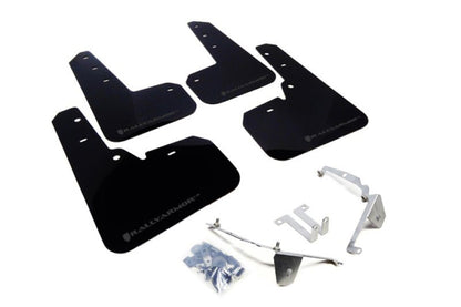 Rally Armor Black Mud Flap w/ Grey Logo Subaru XV Crosstrek 2013-2017 | MF26-UR-BLK/GRY - JDMuscleMudflapsralMF26-UR-BLK/GRY