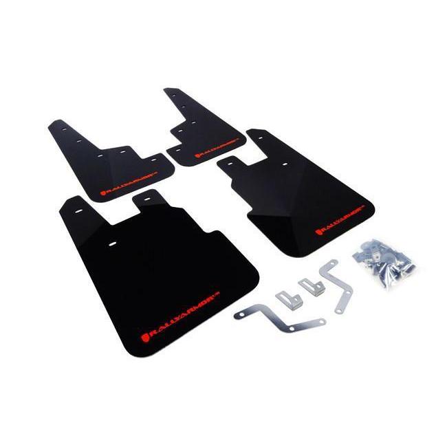 Rally Armor Black Mud Flap w/ Red Logo Subaru Forester 2014-2016-MF28-UR-BLK/RD-MF28-UR-BLK/RD-Mudflaps-Rally Armor-JDMuscle