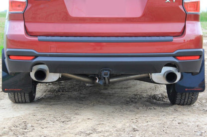 Rally Armor Black Mud Flap w/ Red Logo Subaru Forester 2014+ | MF28-UR-BLK/RD - JDMuscleMudflapsralMF28-UR-BLK/RD