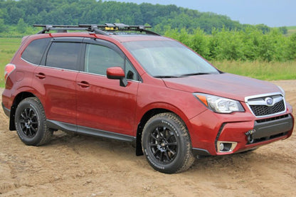 Rally Armor Black Mud Flap w/ Red Logo Subaru Forester 2014+ | MF28-UR-BLK/RD - JDMuscleMudflapsralMF28-UR-BLK/RD