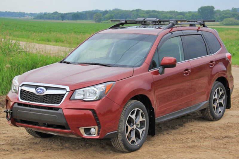 Rally Armor Black Mud Flap w/ Red Logo Subaru Forester 2014+ | MF28-UR-BLK/RD - JDMuscleMudflapsralMF28-UR-BLK/RD