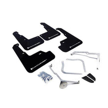 Rally Armor [15-21 WRX/STI] UR Mudflaps Black Urethane White Logo | MF32-UR-BLK/WH