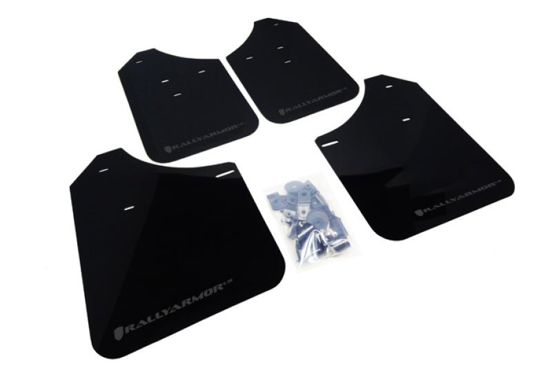 Rally Armor Black UR Mud Flap Grey Logo WRX 2002-2007 / STi 2002-2007 | MF1-UR-BLK/GRY - JDMuscleMudflapsralMF1-UR-BLK/GRY