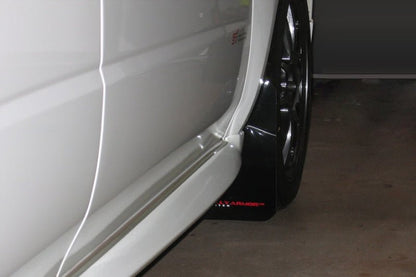 Rally Armor Black UR Mud Flap Red Logo WRX 2002-2007 / STi 2002-2007 | MF1-UR-BLK/RD - JDMuscleMudflapsralMF1-UR-BLK/RD