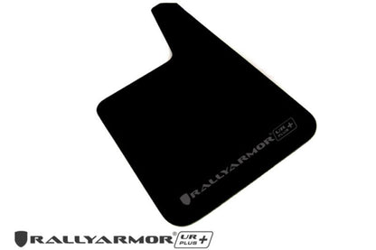 Rally Armor Larger UR Plus Black Mud Flap w/ Grey Logo Universal | MF20-URP-BLK/GY - JDMuscleMudflapsralMF20-URP-BLK/GY