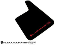 Rally Armor Larger UR Plus Black Mud Flap w/ Red Logo Universal | MF20-URP-BLK/RD - JDMuscleMudflapsralMF20-URP-BLK/RD