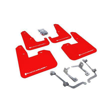 Rally Armor Mud Flaps Red w/ White Logo WRX 2011-2014 Hatchback