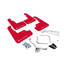 Rally Armor 15-21 WRX RED Mud Flap White Logo | MF32-UR-RD/WH