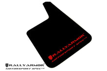 Rally Armor Universal MSpec Mud flap Red logo | MF20-MSUR-BK/RD - JDMuscleMudflapsralMF20-MSUR-BK/RD