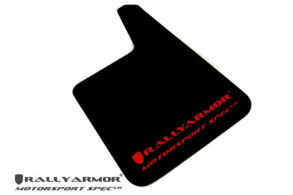 Rally Armor Universal MSpec Mud flap Red logo | MF20-MSUR-BK/RD - JDMuscleMudflapsralMF20-MSUR-BK/RD