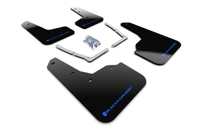 Rally Armor UR Black Mud Flap w/ Blue Logo Honda Civic Si 2016-21 | MF50-UR-BLK/BL - JDMuscleMudflapsralMF50-UR-BLK/BL