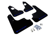 Rally Armor UR Black Mud Flap w/ Blue Logo Mitsubishi EVO X 2008+ | MF10-UR-BLK/BL - JDMuscleMudflapsralMF10-UR-BLK/BL