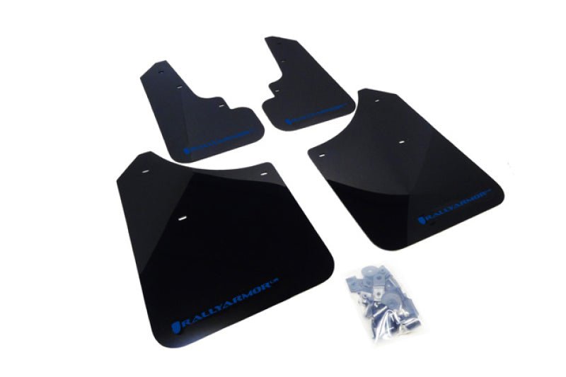 Rally Armor UR Black Mud Flap w/ Blue Logo Subaru Forester 2003-2008 | MF5-UR-BLK/BL - JDMuscleMudflapsralMF5-UR-BLK/BL