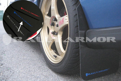 Rally Armor UR Black Mud Flap w/ Blue Logo Subaru Impreza 1993-2001 | MF2-UR-BLK/BL - JDMuscleMudflapsralMF2-UR-BLK/BL