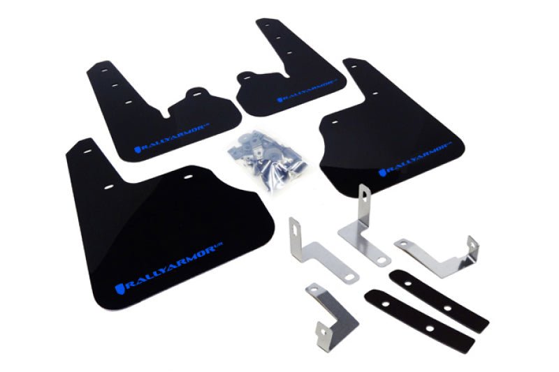 Rally Armor UR Black Mud Flap w/ Blue Logo Subaru Impreza 2012-2016 | MF22-UR-BLK/BL - JDMuscleMudflapsralMF22-UR-BLK/BL