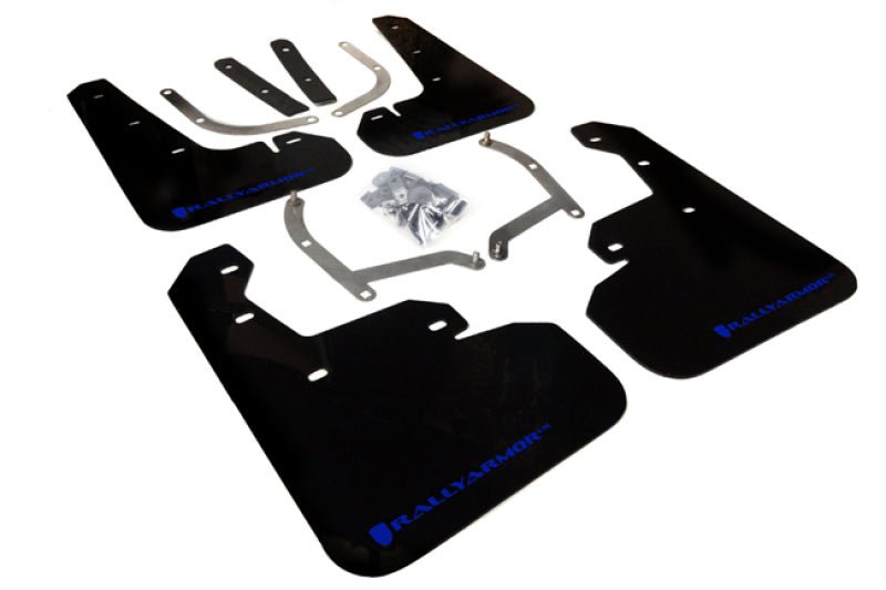 Rally Armor UR Black Mud Flap w/ Blue Logo Subaru Impreza 2017-2022 | MF45-UR-BLK/BL - JDMuscleMudflapsralMF45-UR-BLK/BL
