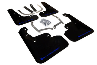 Rally Armor UR Black Mud Flap w/ Blue Logo Subaru Impreza 2017-2022 | MF45-UR-BLK/BL - JDMuscleMudflapsralMF45-UR-BLK/BL