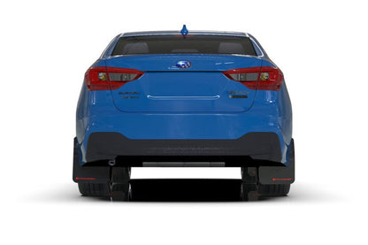 Rally Armor UR Black Mud Flap w/ Blue Logo Subaru Legacy 2020+ | MF64-UR-BLK/BL - JDMuscleMudflapsralMF64-UR-BLK/BL