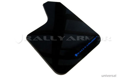 Rally Armor UR Black Mud Flap w/ Blue Logo Universal | MF12-UR-BLK/BL - JDMuscleMudflapsralMF12-UR-BLK/BL