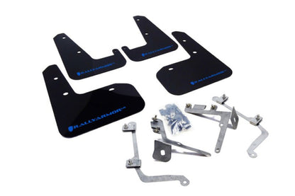 Rally Armor UR Black Mud Flap w/ Blue Logo WRX 2011-2014 / STI 2011-2014 | MF19-UR-BLK/BL - JDMuscleMudflapsralMF19-UR-BLK/BL